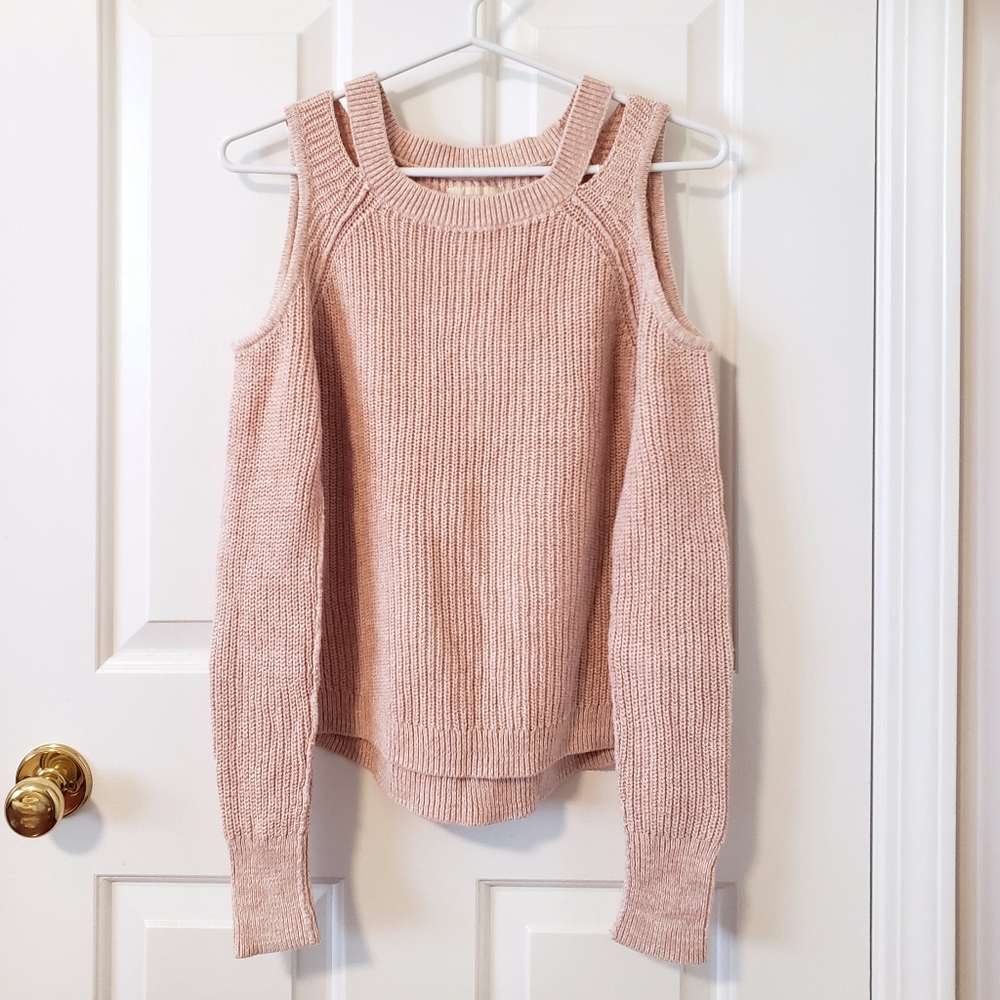 Hollister Cold Shoulder Knit Sweater